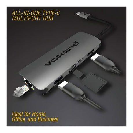 Volkano Core Dock 6-in-1 USB Type C Dock VK-20041-CH