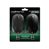 Volkano Vector Duo Series Wireless Mouse Black VK-20076-BK