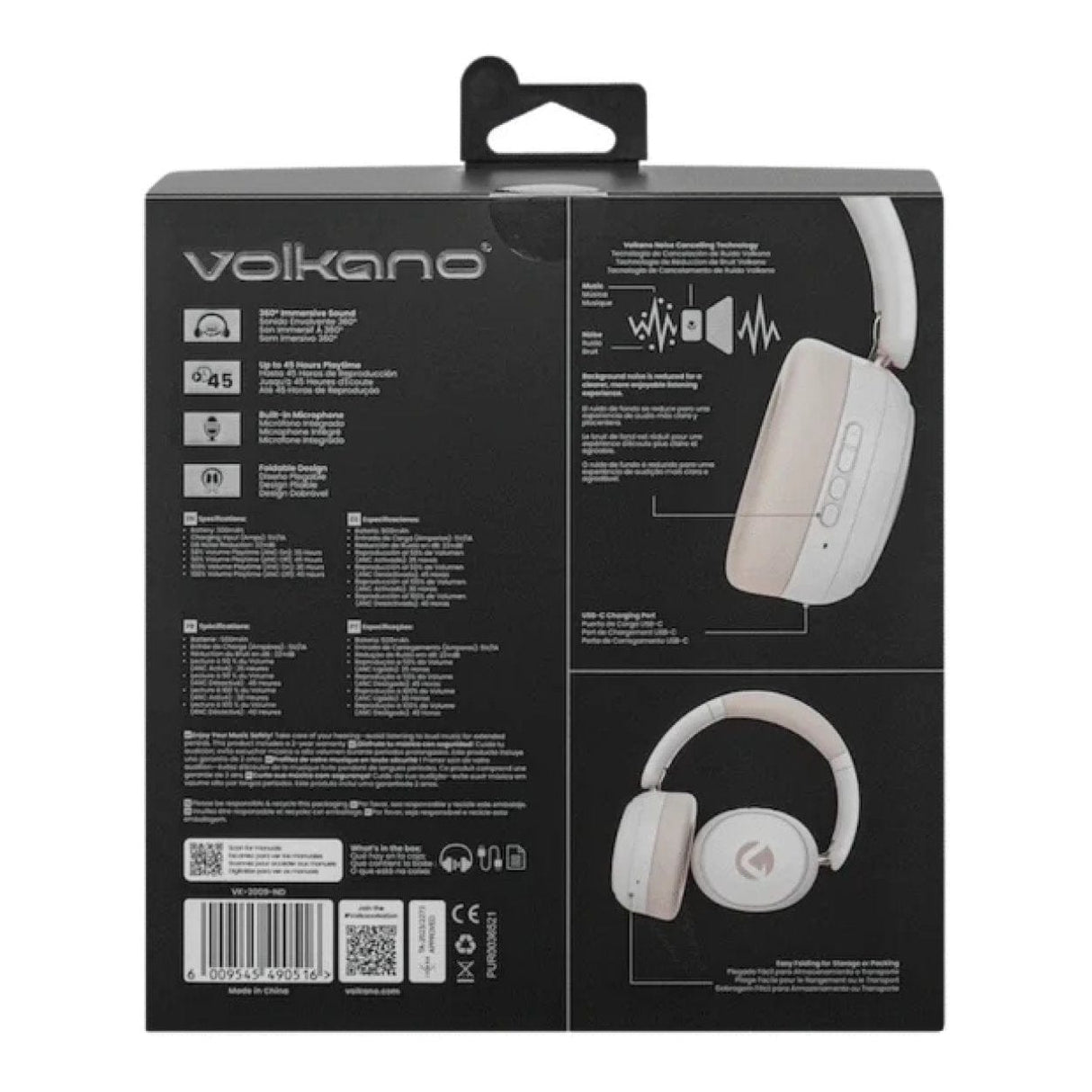 Volkano Lexi Series Bluetooth Headphone with ANC Nude VK-2009-ND
