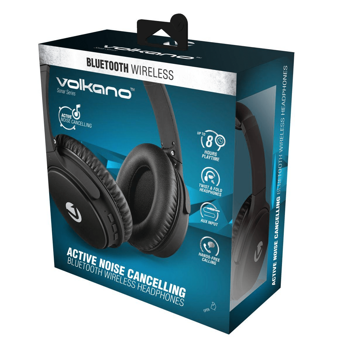 Volkano Sonar Series ANC Bluetooth Headsets Black VK-2010-BK
