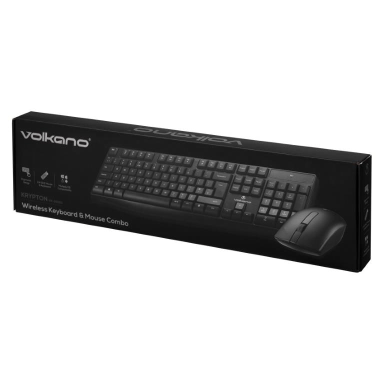 Volkano Krypton Wireless Keyboard and Mouse Combo VK-20123-BK(V2