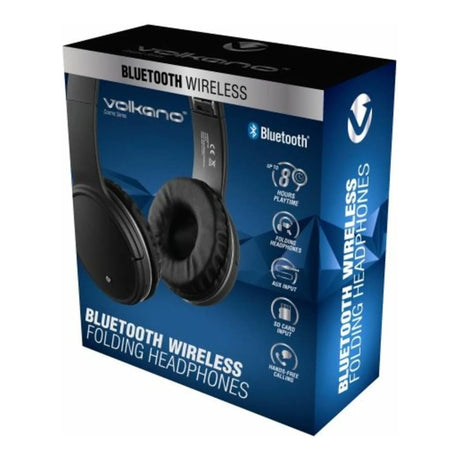 Volkano Cosmic 2.0 Series Bluetooth Headphones Black VK-2013-BK(V2)