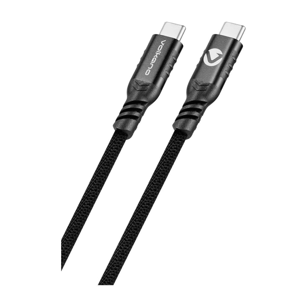 Volkano Weave Series 60W Type-C Male to Male Cable 1.8m Black VK-20239-BK