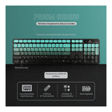 Volkano Prism Series Bluetooth Wireless Keyboard and Mouse Teal VK-20248-TL