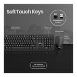 Volkano Opal Series Wireless Keyboard and Mouse Combo VK-20249-BK