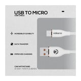 Volkano Flexi Series Type-A to Micro USB 18W Cable 1.5m White VK-20261-WT