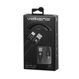 Volkano Flexi Series 30W Type-A to Type-C Cable 1.5m Black VK-20263-BK