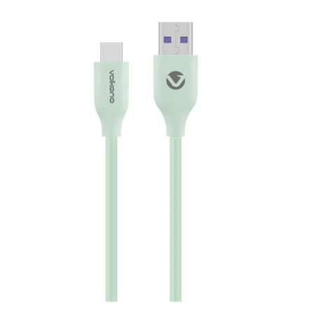Volkano Flexi Series Type-A to Type-C 30W Cable 1.5m Green VK-20263-GR