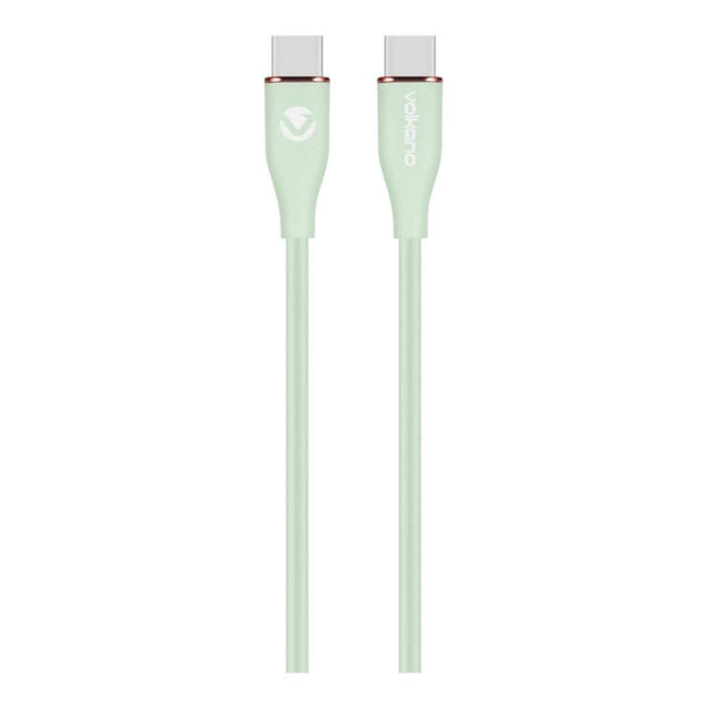 Volkano Flexi Series 60W Type-C Male to Male Cable 1.5m Green VK-20265-GR