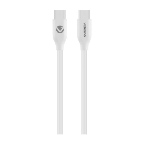 Volkano Flexi Series Type-C Male to Male 60W Cable 2.5m White VK-20266-WT