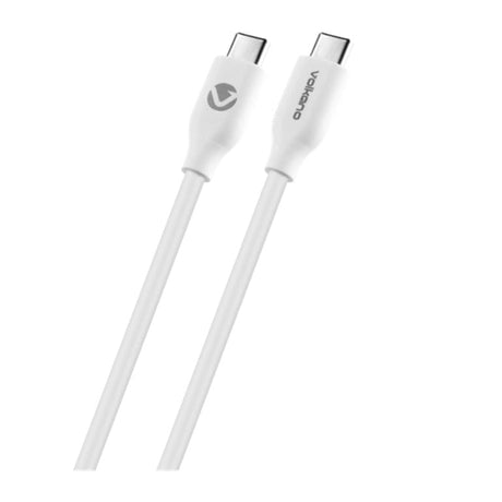 Volkano Flexi Series Type-C Male to Male 60W Cable 2.5m White VK-20266-WT