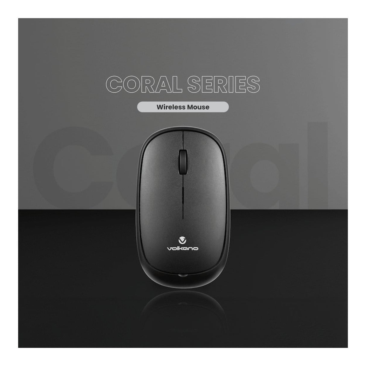 Volkano Coral Series Wireless Mouse Black VK-20303-BK