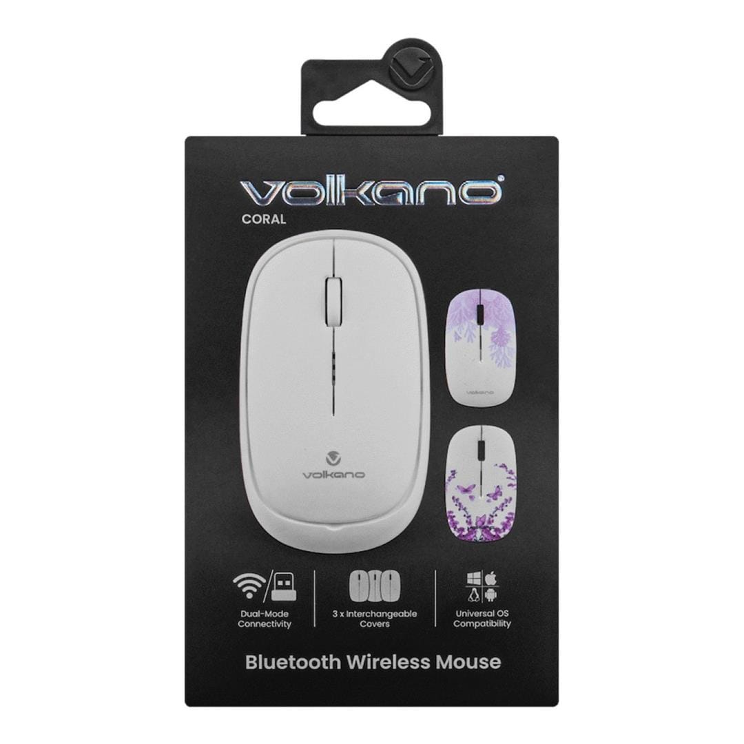 Volkano Coral Series Wireless Mouse White VK-20304-WT