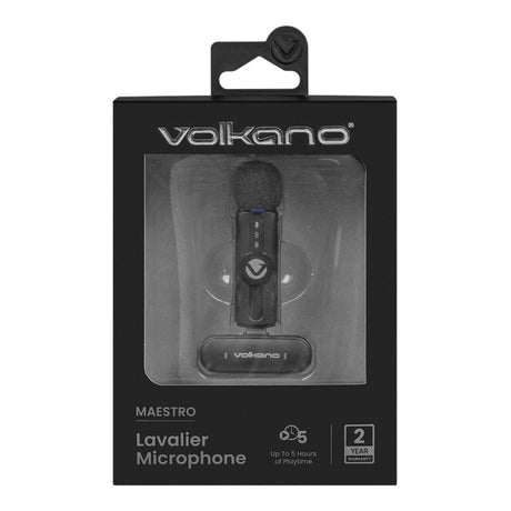 Volkano Maestro Series Lavalier Microphone Black VK-30007-BK