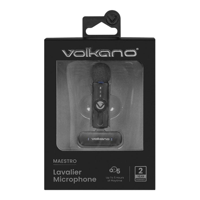 Volkano Maestro Series Lavalier Microphone Black VK-30007-BK