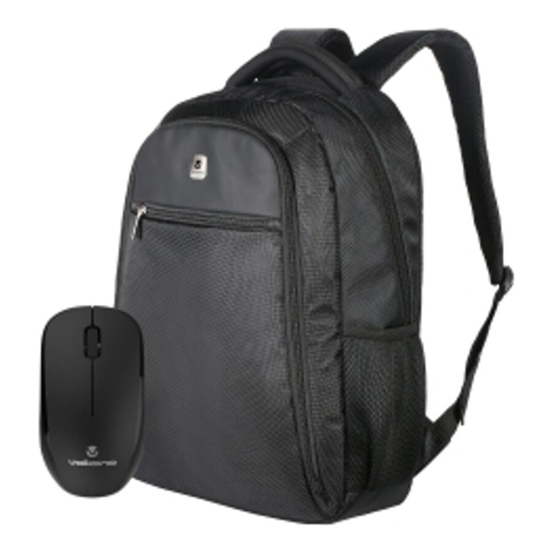 Volkano VL1016 Element Notebook Backpack with Crystal Series Wireless Mouse Black VK-30052-BK