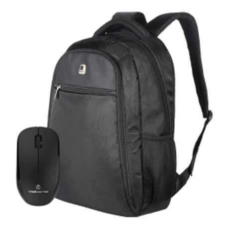 Volkano VL1016 Element Notebook Backpack with Crystal Series Wireless Mouse Black VK-30052-BK