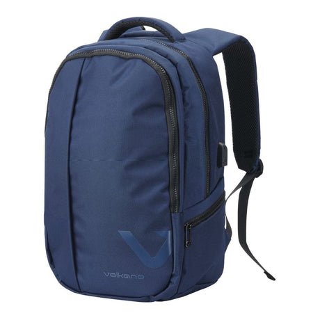 Volkano Midtown 15.6-inch Notebook Backpack with Crystal Series Wireless Mouse Blue VK-30054-BL