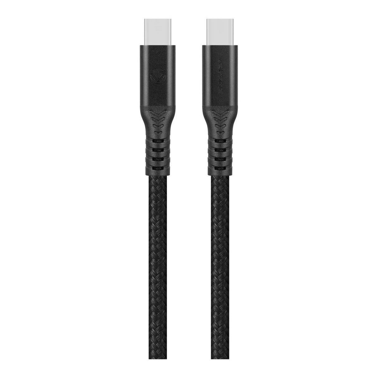Volkano Weave Series 240W Type-C Male to Male Cable 2m Black VK-30239-BK