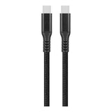 Volkano Weave Series 240W Type-C Male to Male Cable 2m Black VK-30239-BK
