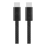 Volkano Weave Series 60W Type-C Male to Male Cable 1.2m Black VK-30260-BK