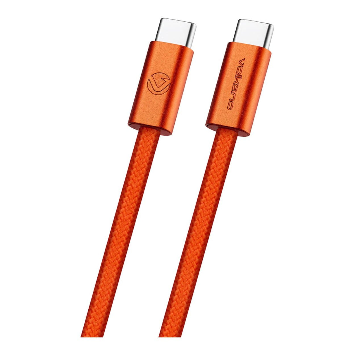 Volkano Weave Series 60W Type-C Male to Male Cable 1.2m Orange VK-30260-OR