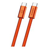 Volkano Weave Series 60W Type-C Male to Male Cable 1.2m Orange VK-30260-OR