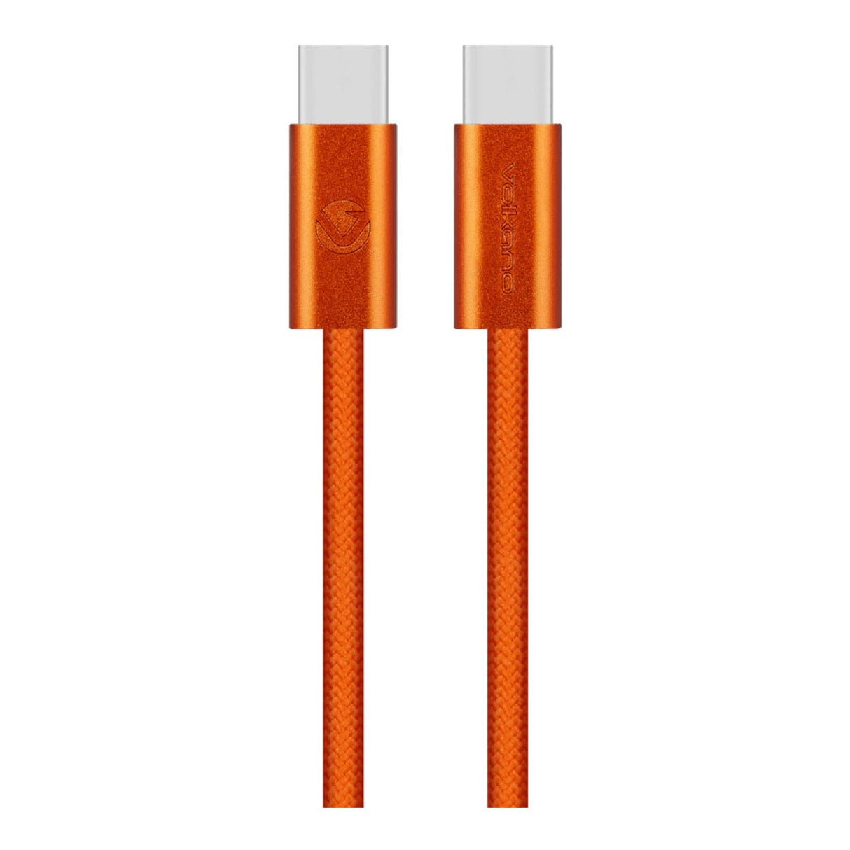 Volkano Weave Series 60W Type-C Male to Male Cable 1.2m Orange VK-30260-OR
