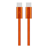 Volkano Weave Series 60W Type-C Male to Male Cable 1.2m Orange VK-30260-OR