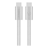 Volkano 1.2m Weave Series 60W USB-C to USB-C Charging Cable White VK-30260-WT
