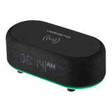 Volkano Radiant Series Alarm Clock Speaker with Wireless Charging Black VK-3135-BK(V1)