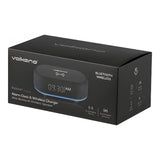 Volkano Radiant 2 Alarm Clock with Wireless Charging and Speaker Black VK-3135-BK(V2)