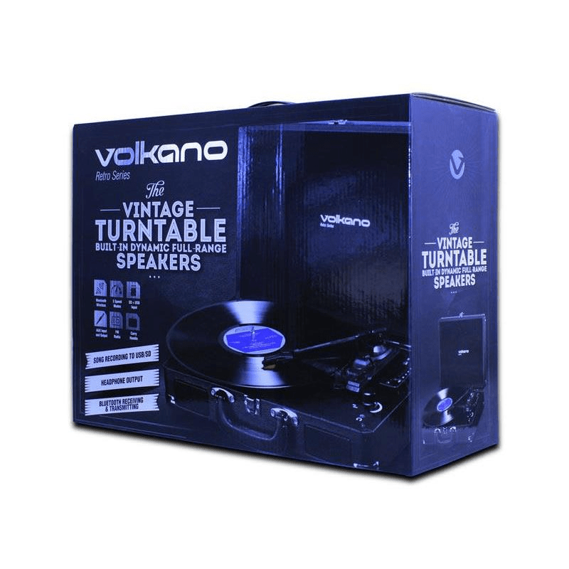 Volkano Retro Series Turntable VK-3160-BK – FirstShop