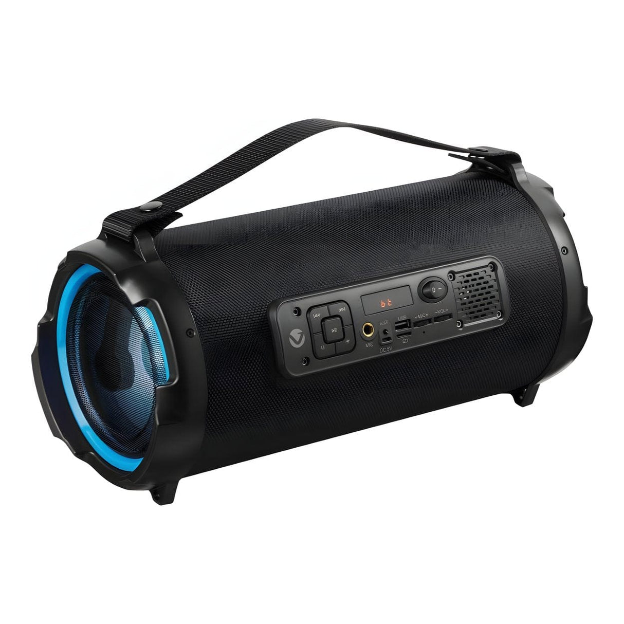 Volkano Apogee Series Bluetooth Speaker with RGB Lighting and Mic input VK-3456-BK