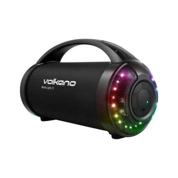 Volkano Mamba Lights Series Bluetooth Speaker With RGB Lights VK-3500-BK