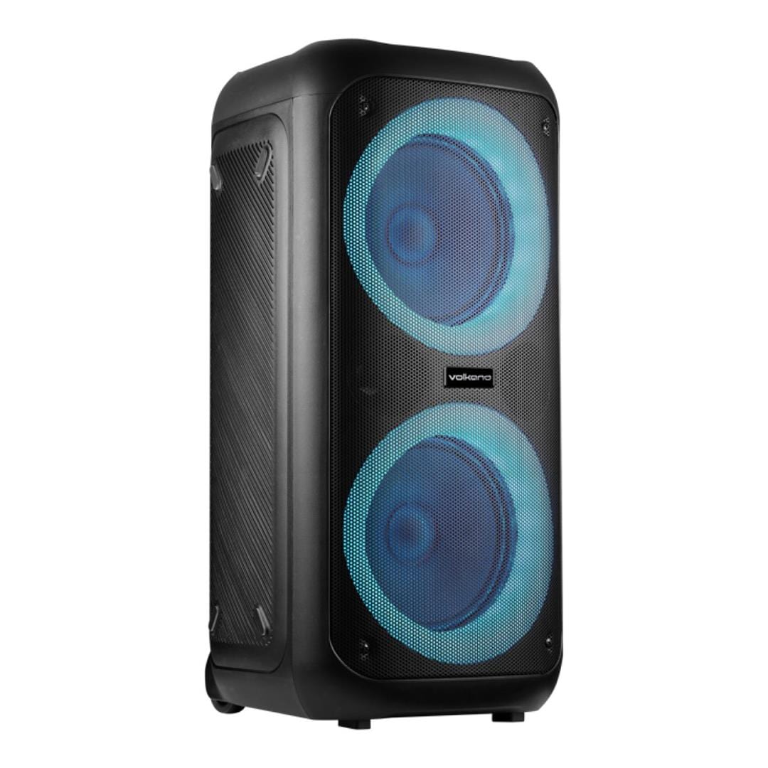 Volkano Summit Series Dual 8-inch Trolley Party Speaker - Black VK-3901-D8