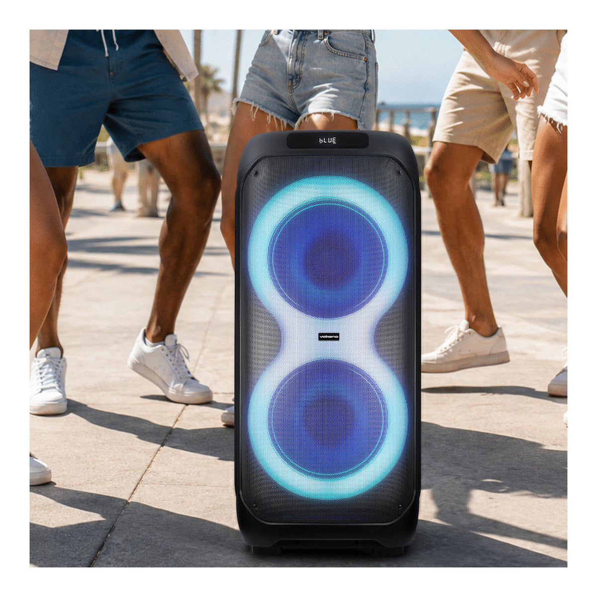Volkano Barcelona Series Dual 12-inch Party Speaker VK-3906-D12-BK