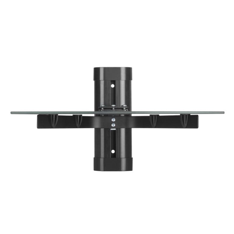 Volkano Steel Series Tempered Glass Shelf Unit VK-4028-BK