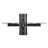 Volkano Steel Series Tempered Glass Shelf Unit VK-4028-BK