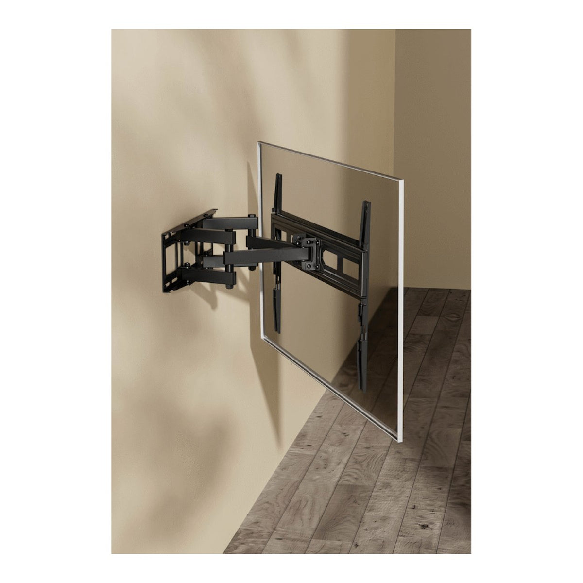 Volkano Steel Series 37-inch to 80-inch Full Motion Double Arm TV Wall Mount VK-4037-BK