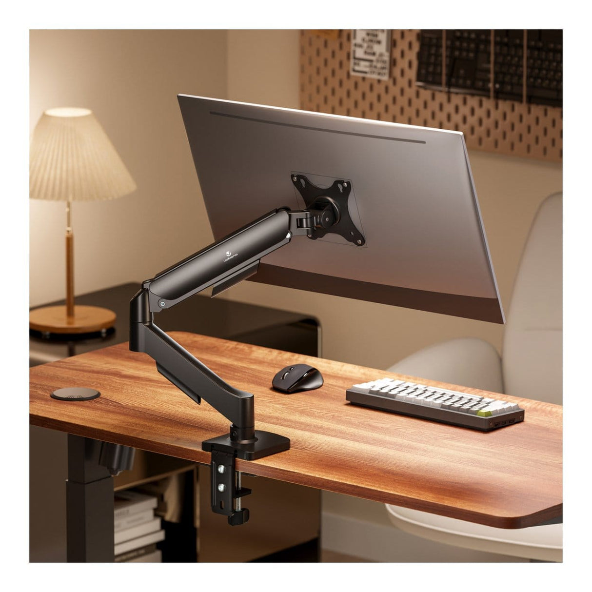 Volkano Steel Series 17-32-inch Full Motion Single Monitor Desk Mount VK-4038-BK