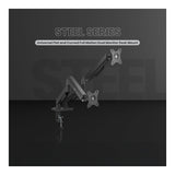 Volkano Steel Series 17-32-inch Full Motion Dual Monitor Desk Mount VK-4039-BK