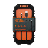 Volkano Rugged Type-C Male to Male Water and Dust Proof Cable 1.2m VK-4100-CC1