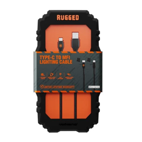 Volkano Rugged Type-C to MFI Lighting Water and Dust Proof Cable 1.2m VK-4100-CL1