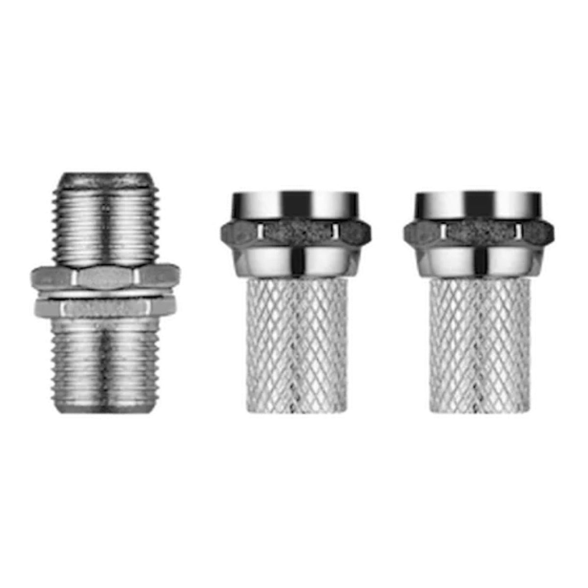Volkano RG6 2x F Connectors and Barrel Joiner VK-4400-BK