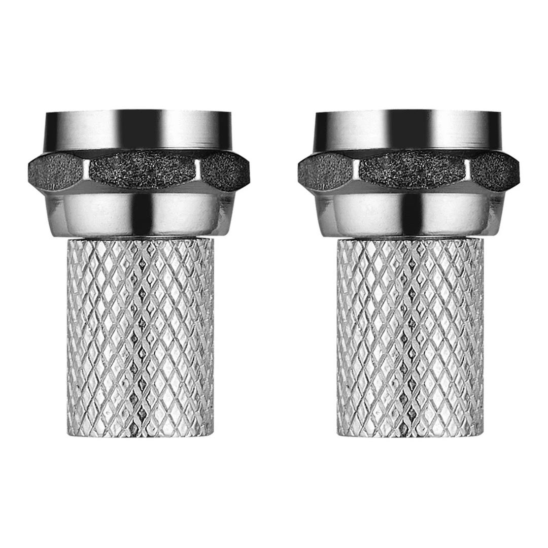 Volkano F Connectors 2-pack Black VK-4403-BK