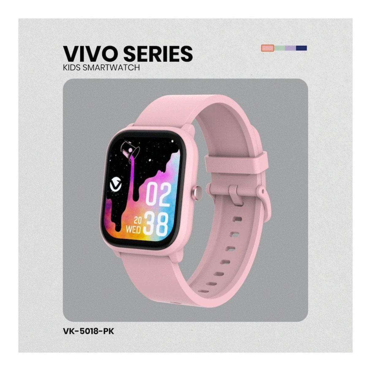 Volkano Vivo Series Kids Smart Watch Pastel Pink VK-5018-PK