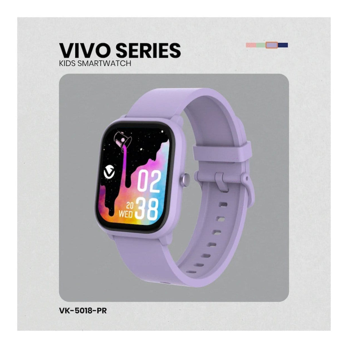 Volkano Vivo Series Kids Smart Watch Lilac Purple VK-5018-PR