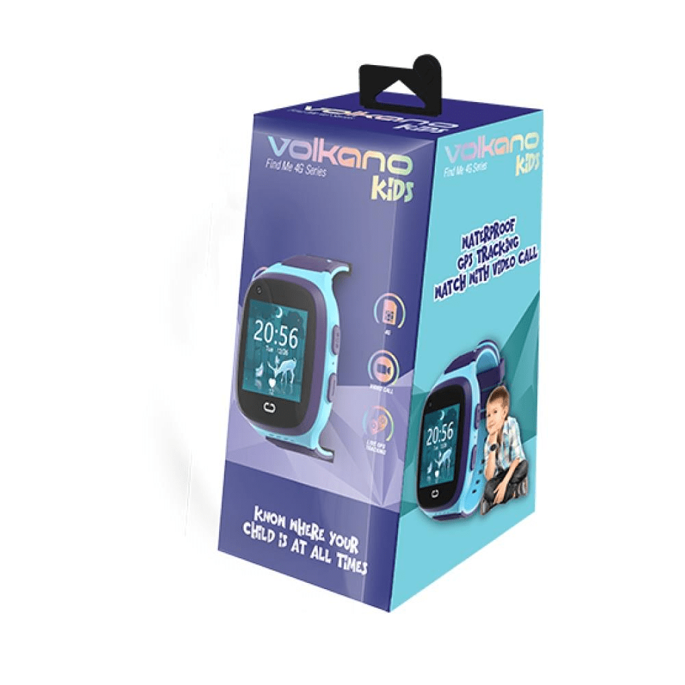 Volkano Find Me 4G Series GPS Tracking Watch with Camera Blue VK