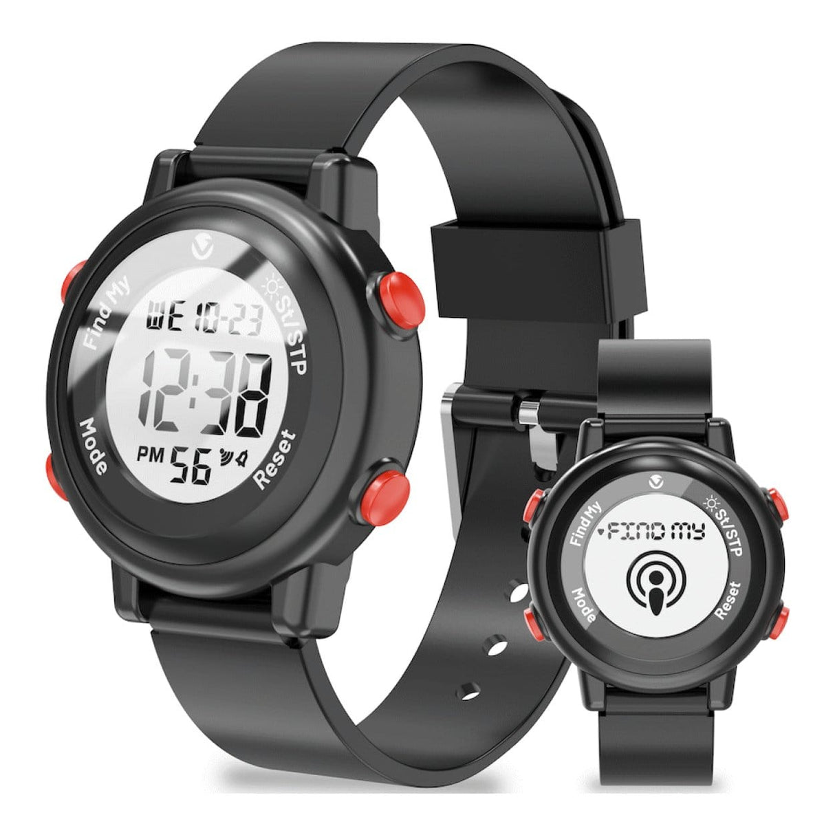 Volkano Kids Digital 3ATM Waterproof Watch Black VK-5032-BLK